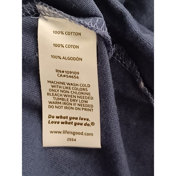 Life is Good Crusher Tee Medium Believe There is Good Bird Gorpcore Outdoor - Picture 5 of 5